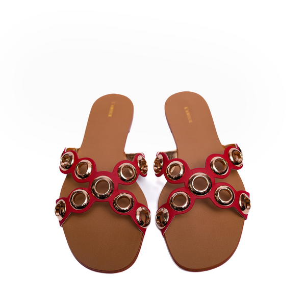 Cara Red Flat