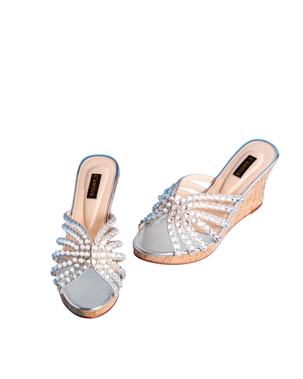 Zeenia Silver Wedges