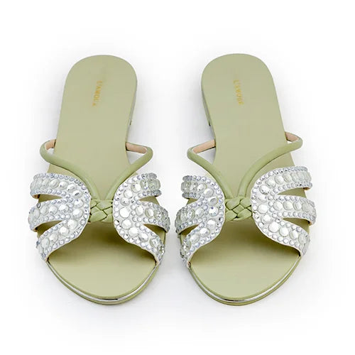 Sasha - Mint Green Flats